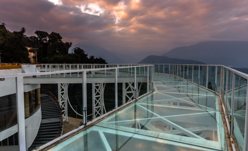 Skywalk at The Chenrezig Shingkham project ,coming up as an icon